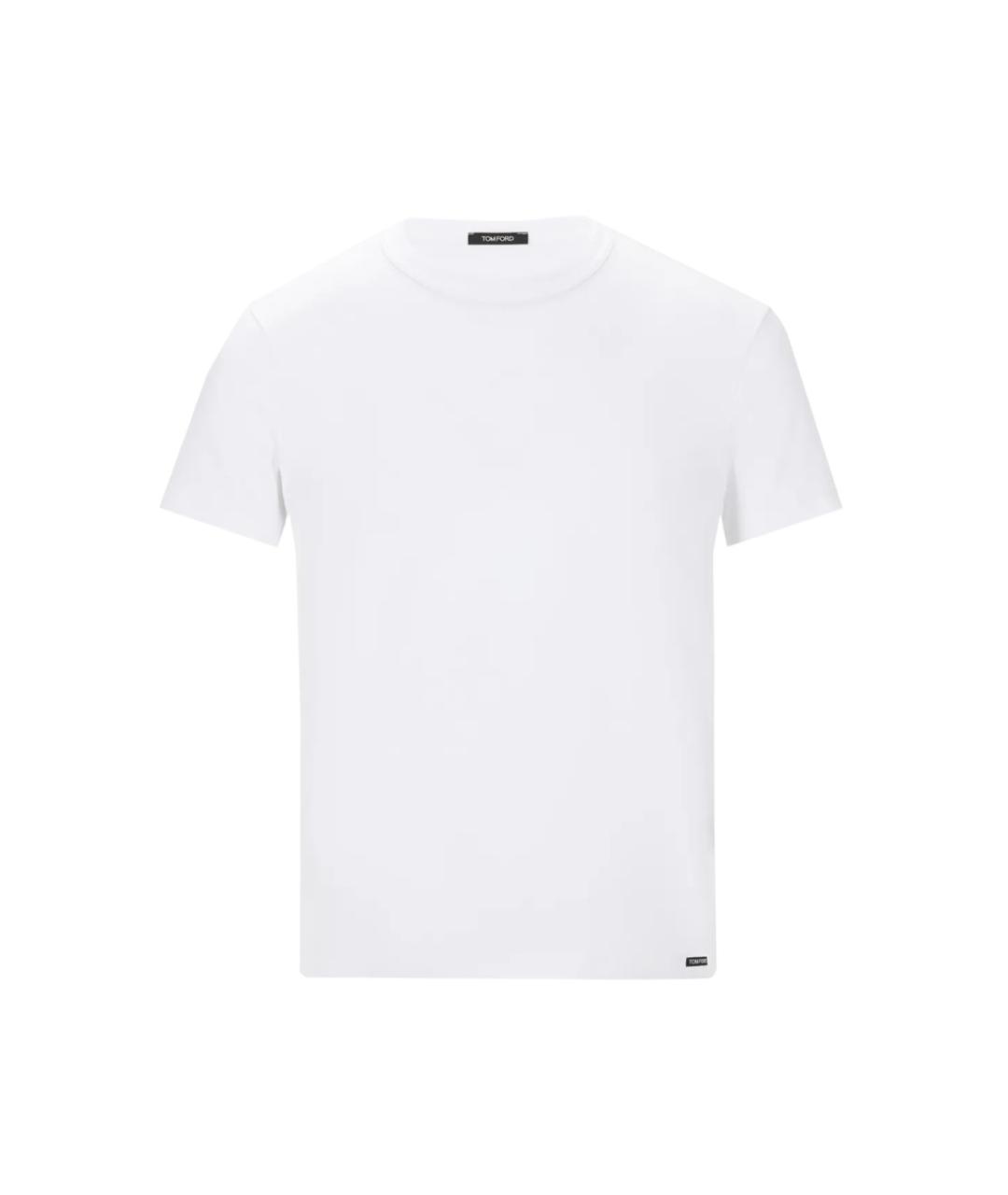 TOM FORD Белая хлопковая футболка, фото 1