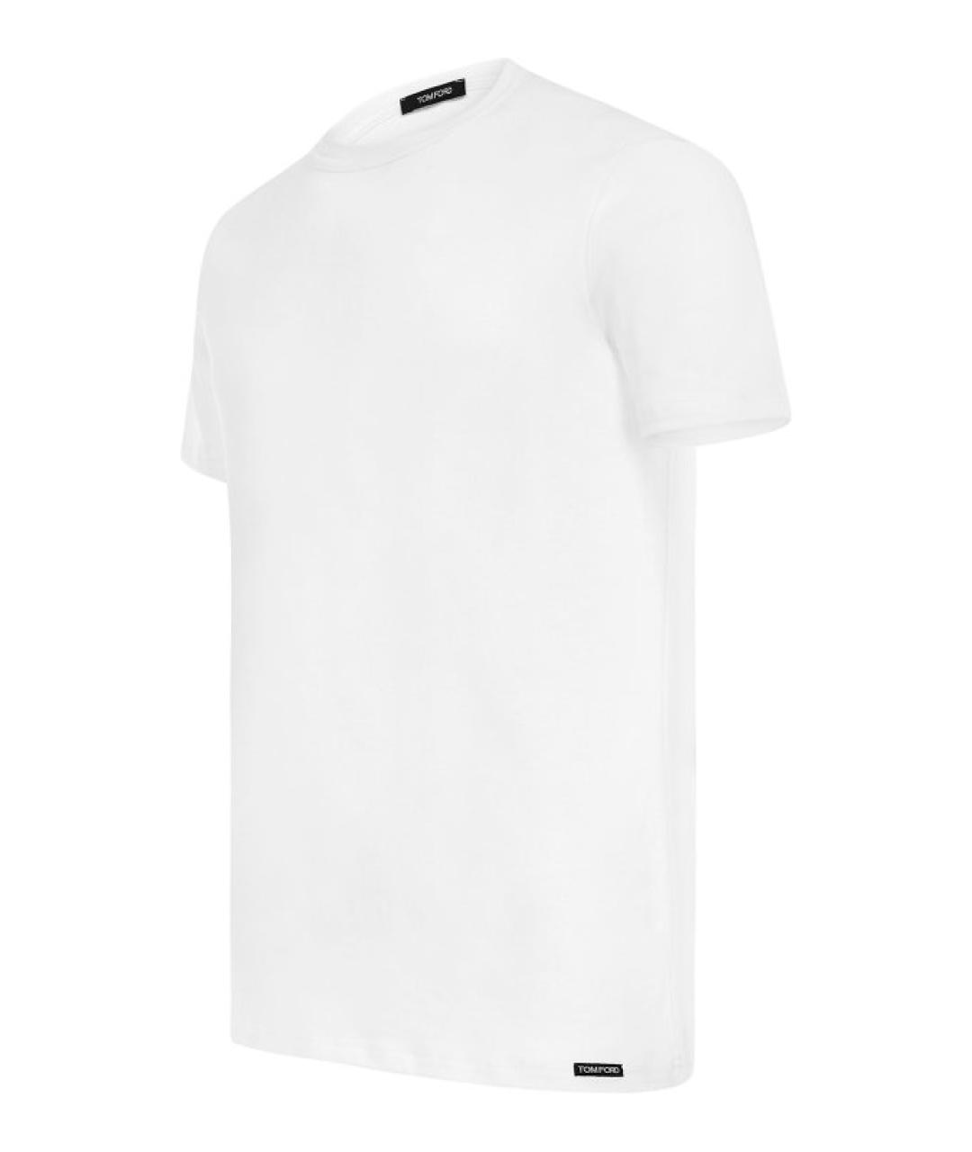 TOM FORD Белая хлопковая футболка, фото 3