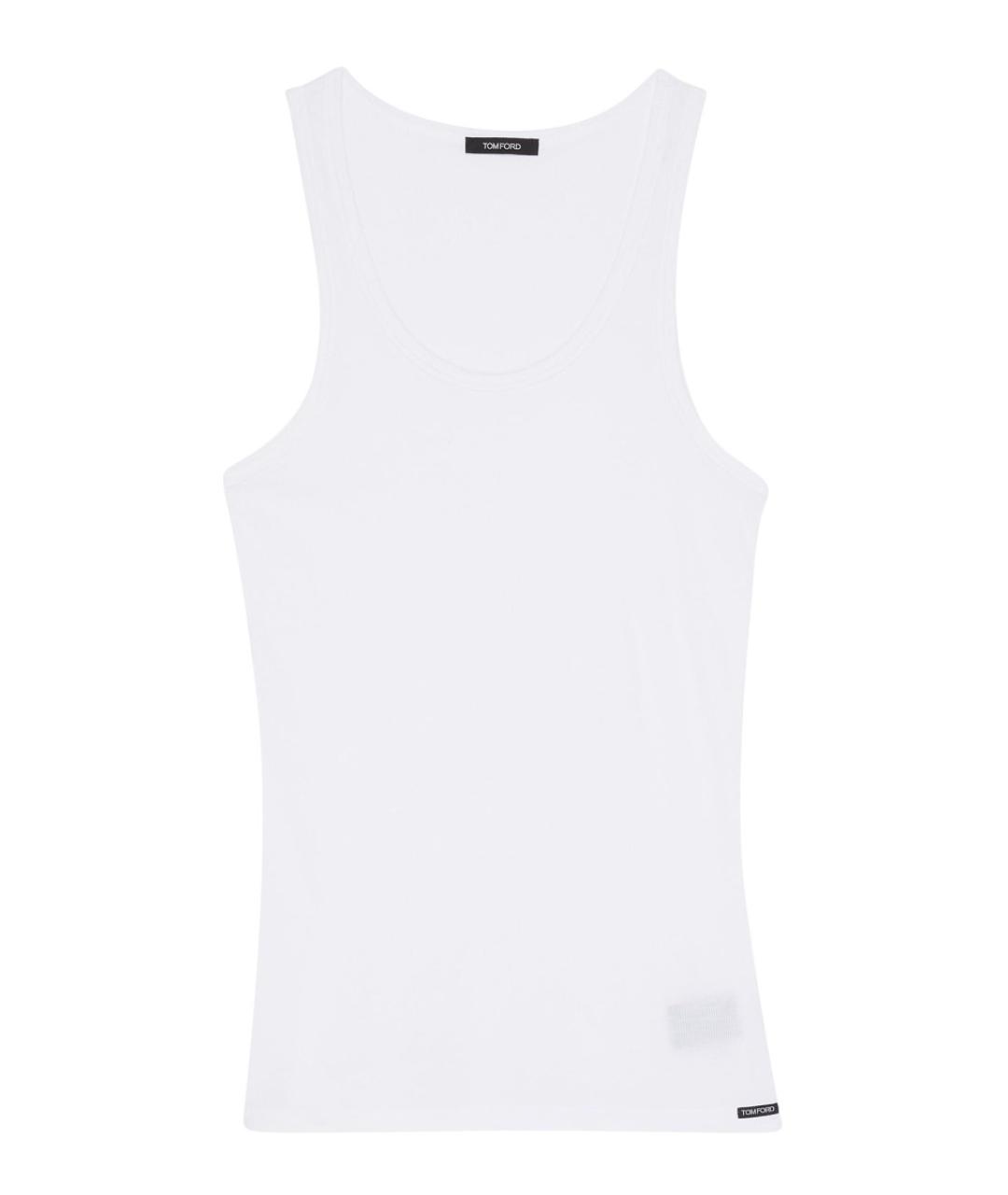 TOM FORD Белая хлопковая майка, фото 1