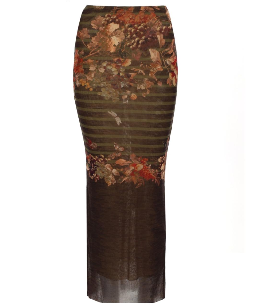 JEAN PAUL GAULTIER Мульти полиамидовая юбка макси, фото 1