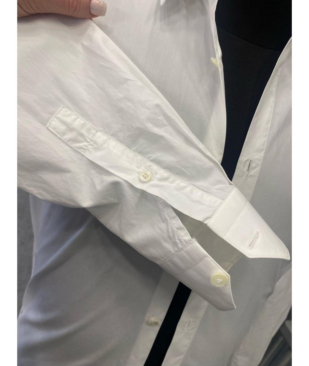 LANVIN Белая хлопковая кэжуал рубашка, фото 5