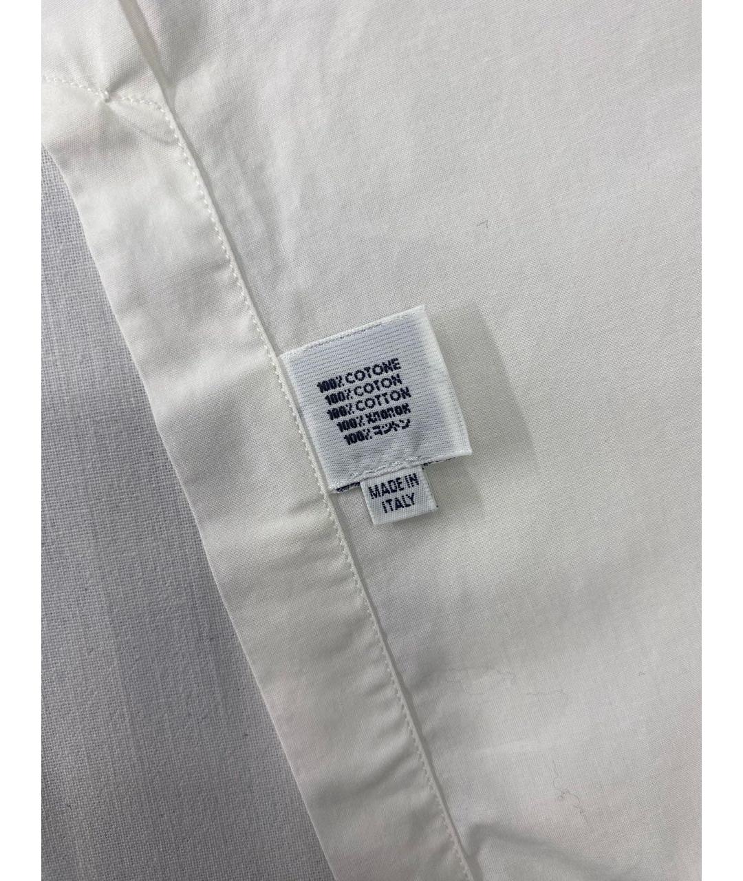 LANVIN Белая хлопковая кэжуал рубашка, фото 7