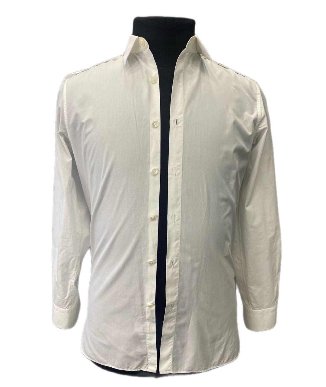 LANVIN Белая хлопковая кэжуал рубашка, фото 8