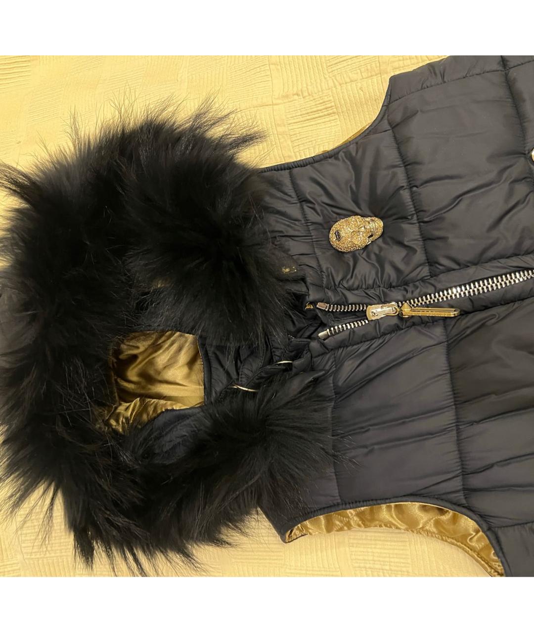 PHILIPP PLEIN Черный полиамидовый жилет, фото 3