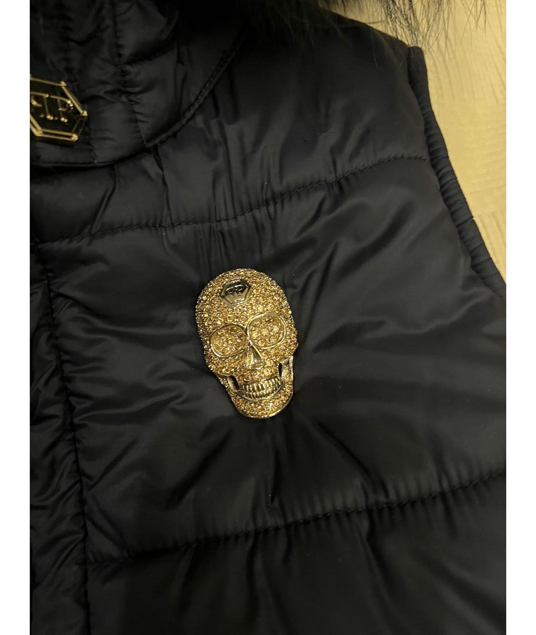 PHILIPP PLEIN Черный полиамидовый жилет, фото 4