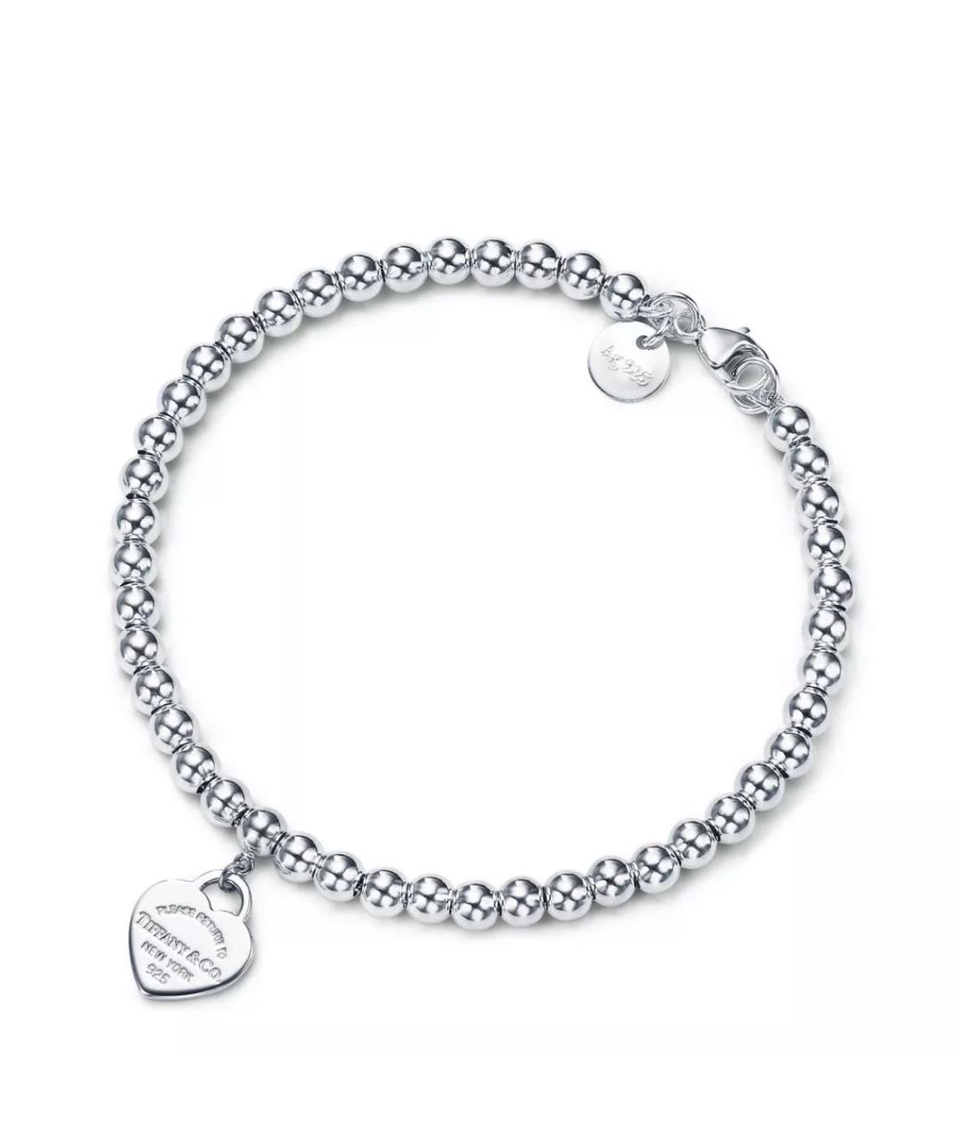TIFFANY&CO Серебрянный серебряный браслет, фото 4