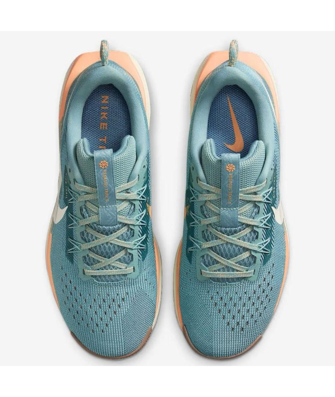 NIKE Бирюзовые текстильные кроссовки, фото 2