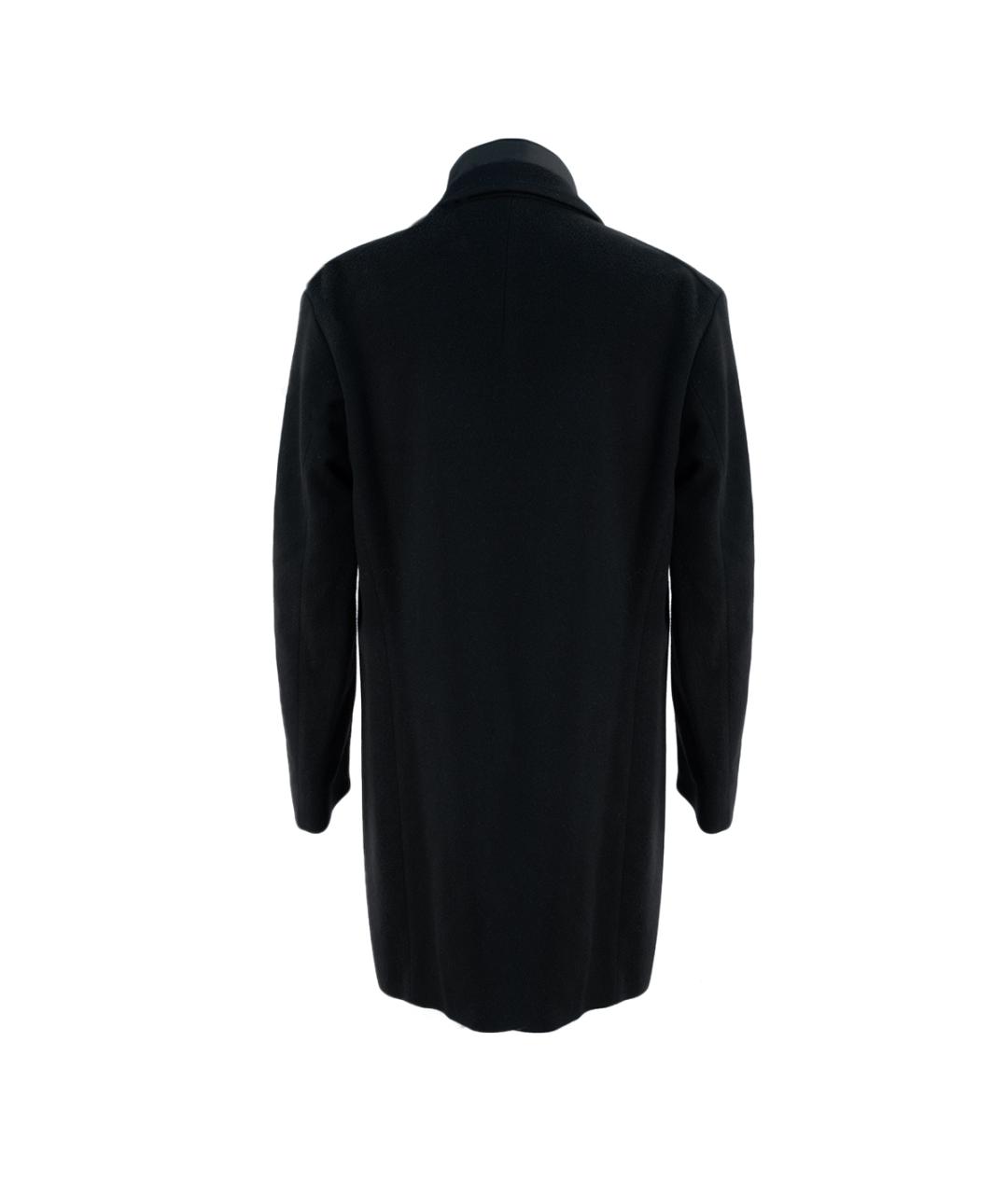 HUGO BOSS Черное шерстяное пальто, фото 2