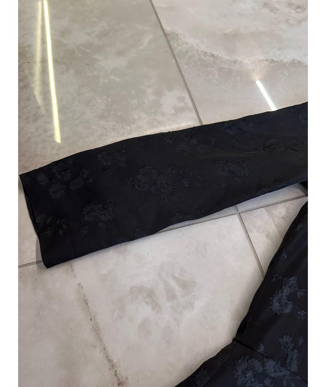 SANDRO Черное шелковое вечернее платье, фото 4