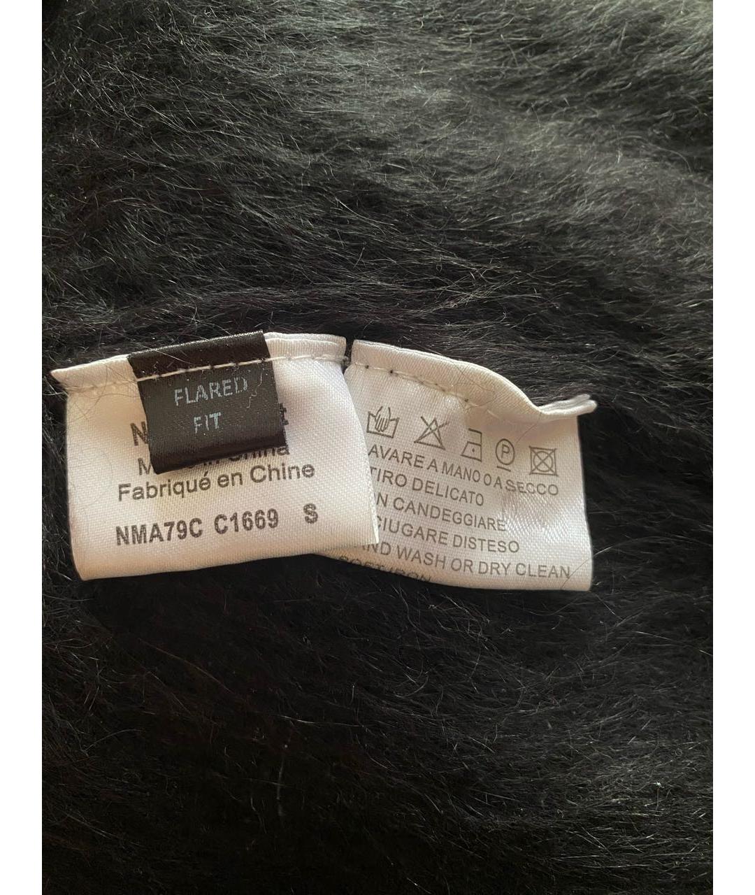 NEIL BARRETT Черное шерстяное повседневное платье, фото 4