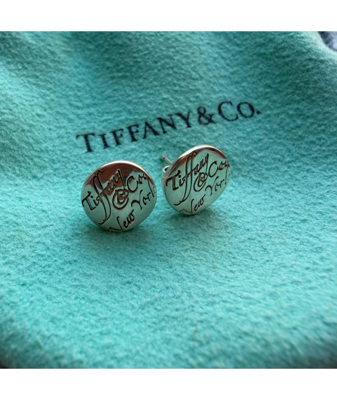 TIFFANY&CO Серебряные серебряные серьги, фото 3