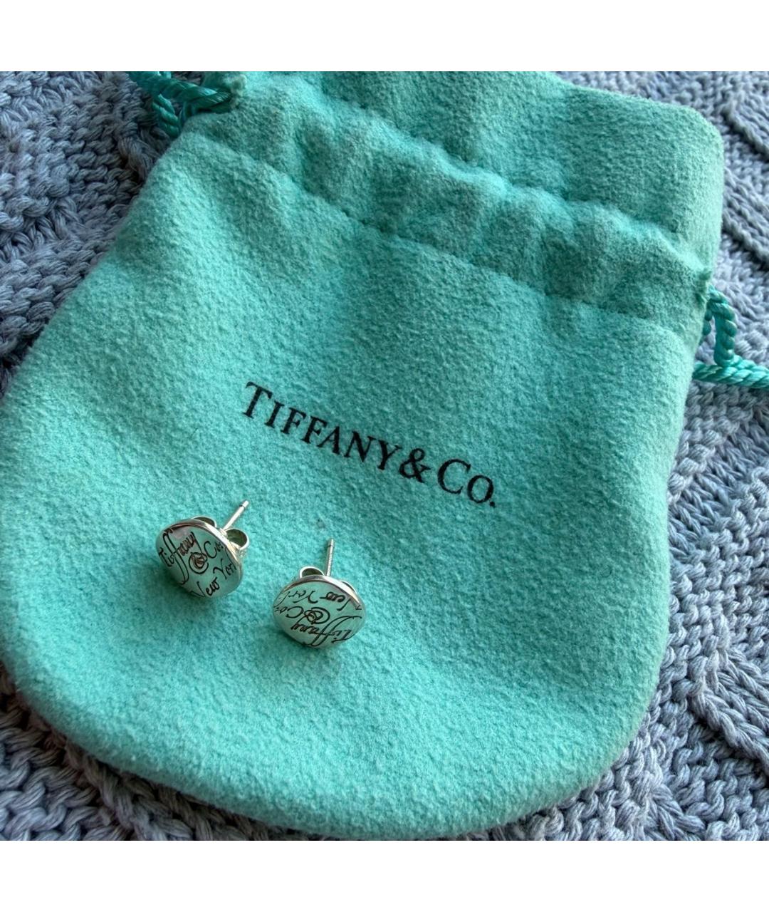 TIFFANY&CO Серебряные серебряные серьги, фото 2