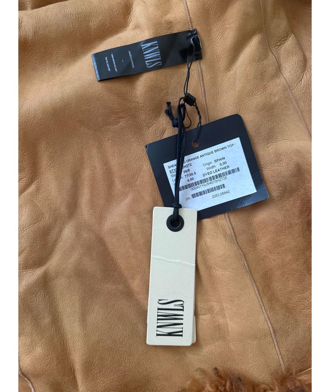 KNWLS Коричневая меховая шуба, фото 7
