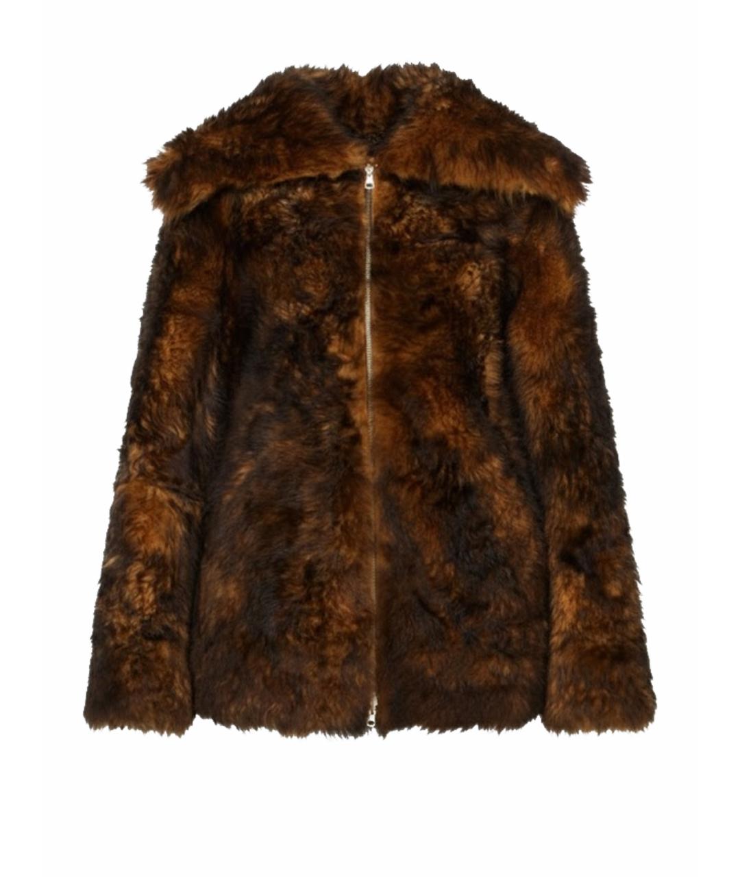 KNWLS Коричневая меховая шуба, фото 1