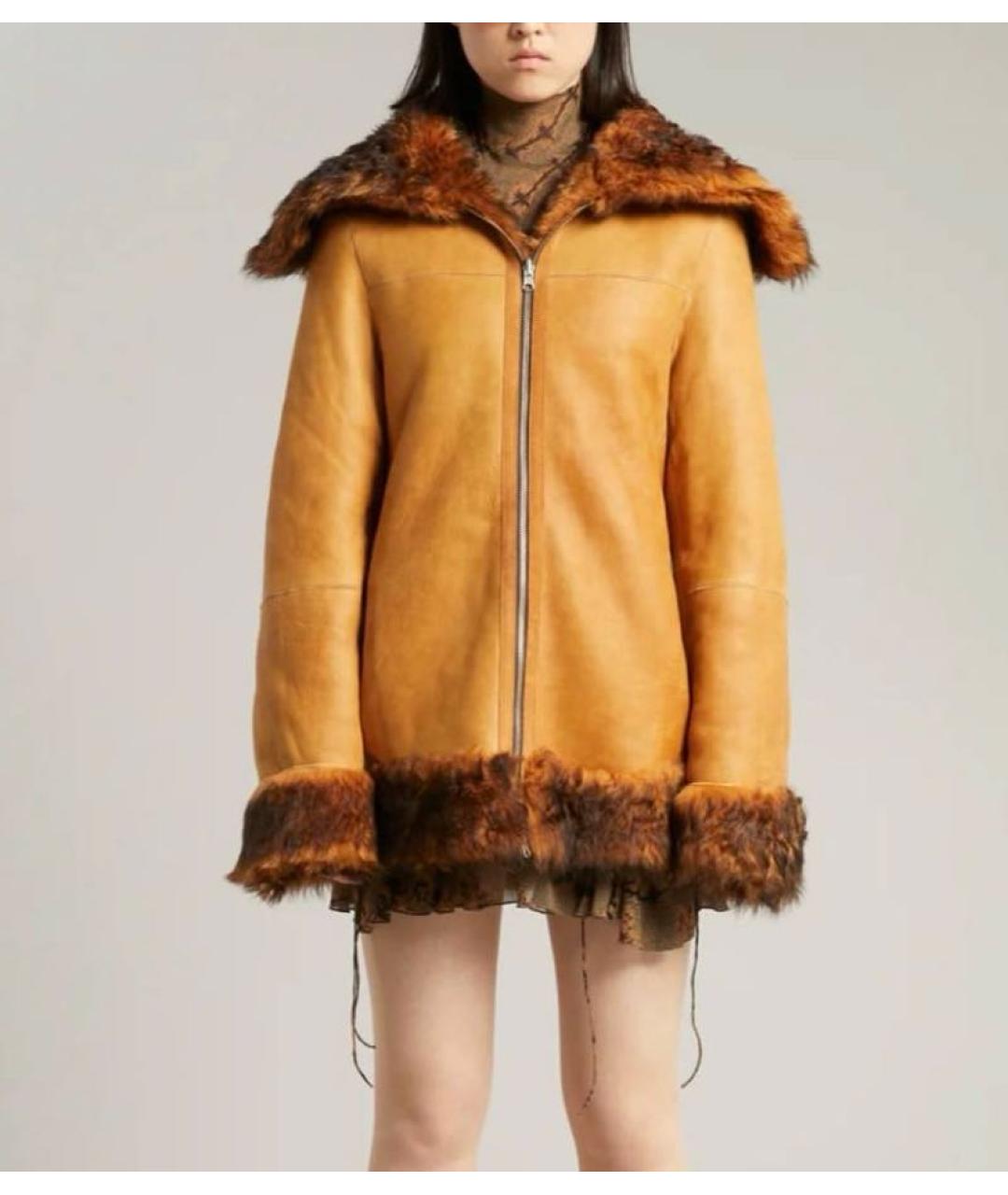 KNWLS Коричневая меховая шуба, фото 4