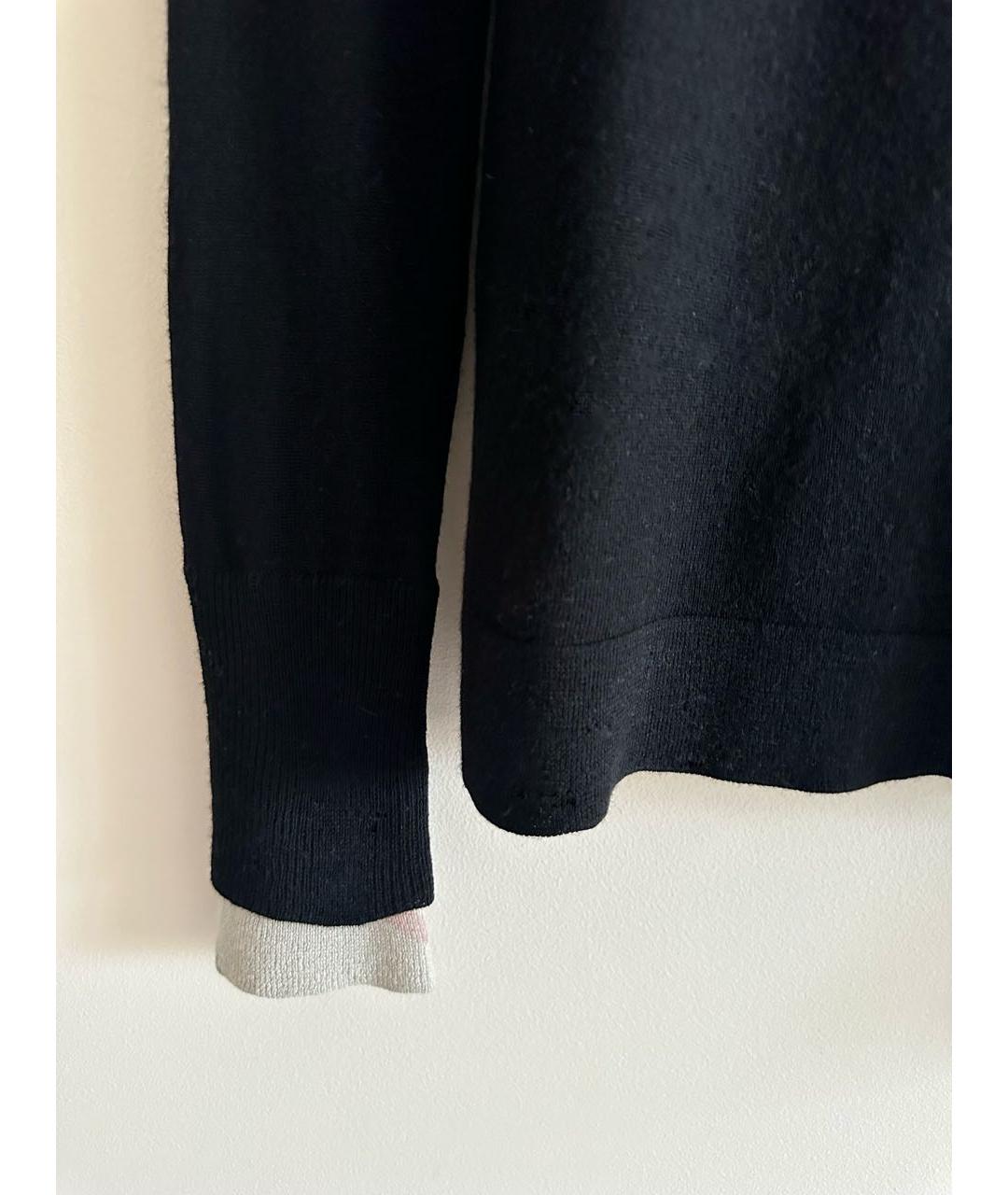 BURBERRY Черная шерстяная водолазка, фото 2