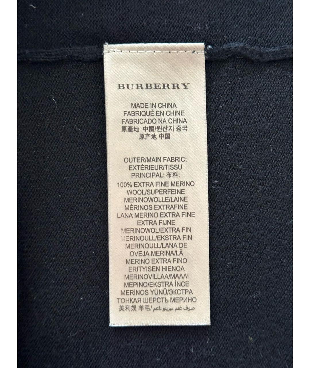 BURBERRY Черная шерстяная водолазка, фото 5