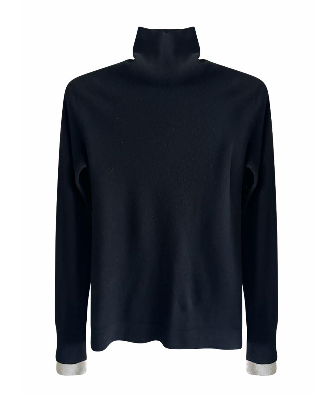 BURBERRY Черная шерстяная водолазка, фото 1