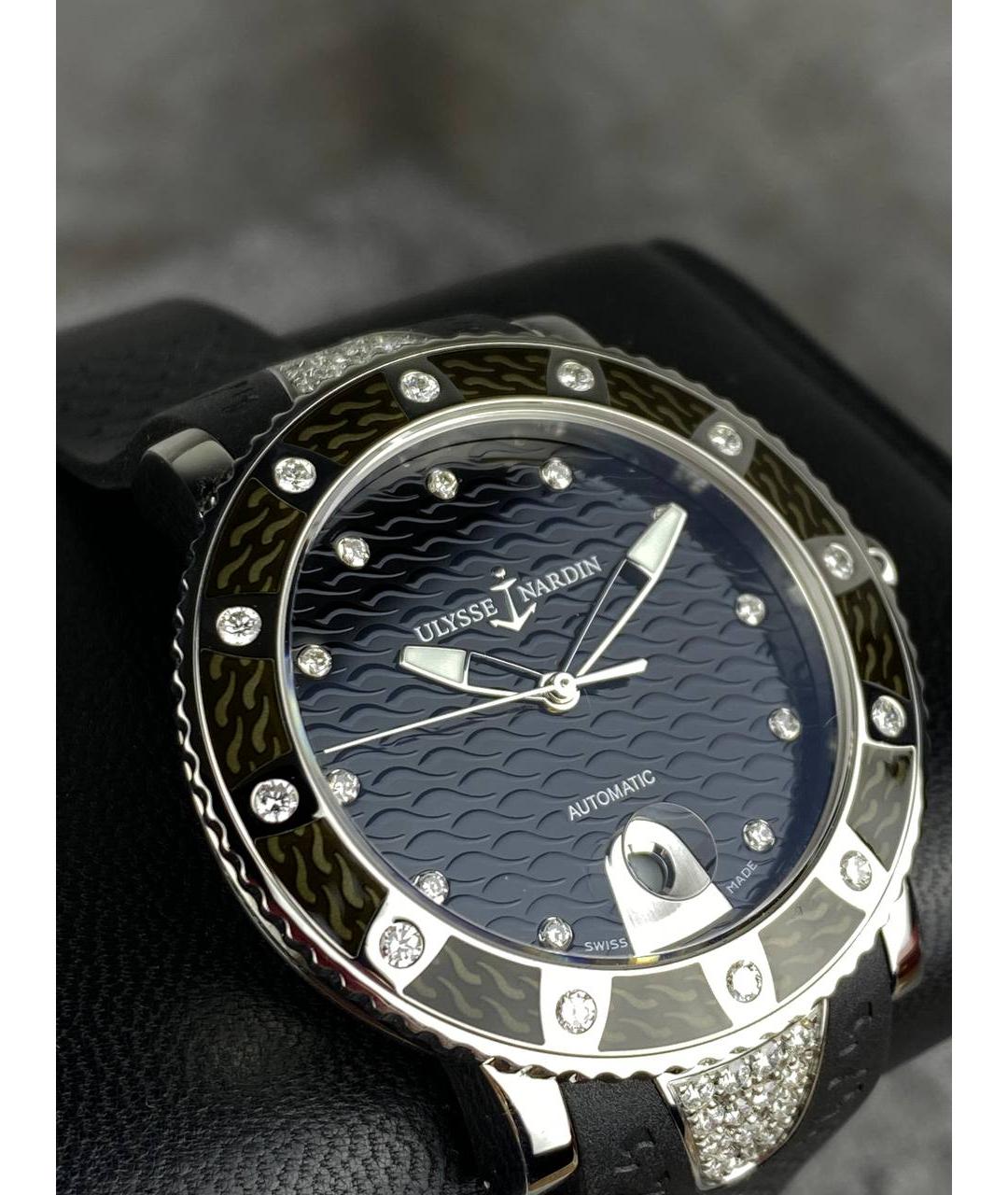 Ulysse Nardin Черные металлические часы, фото 3