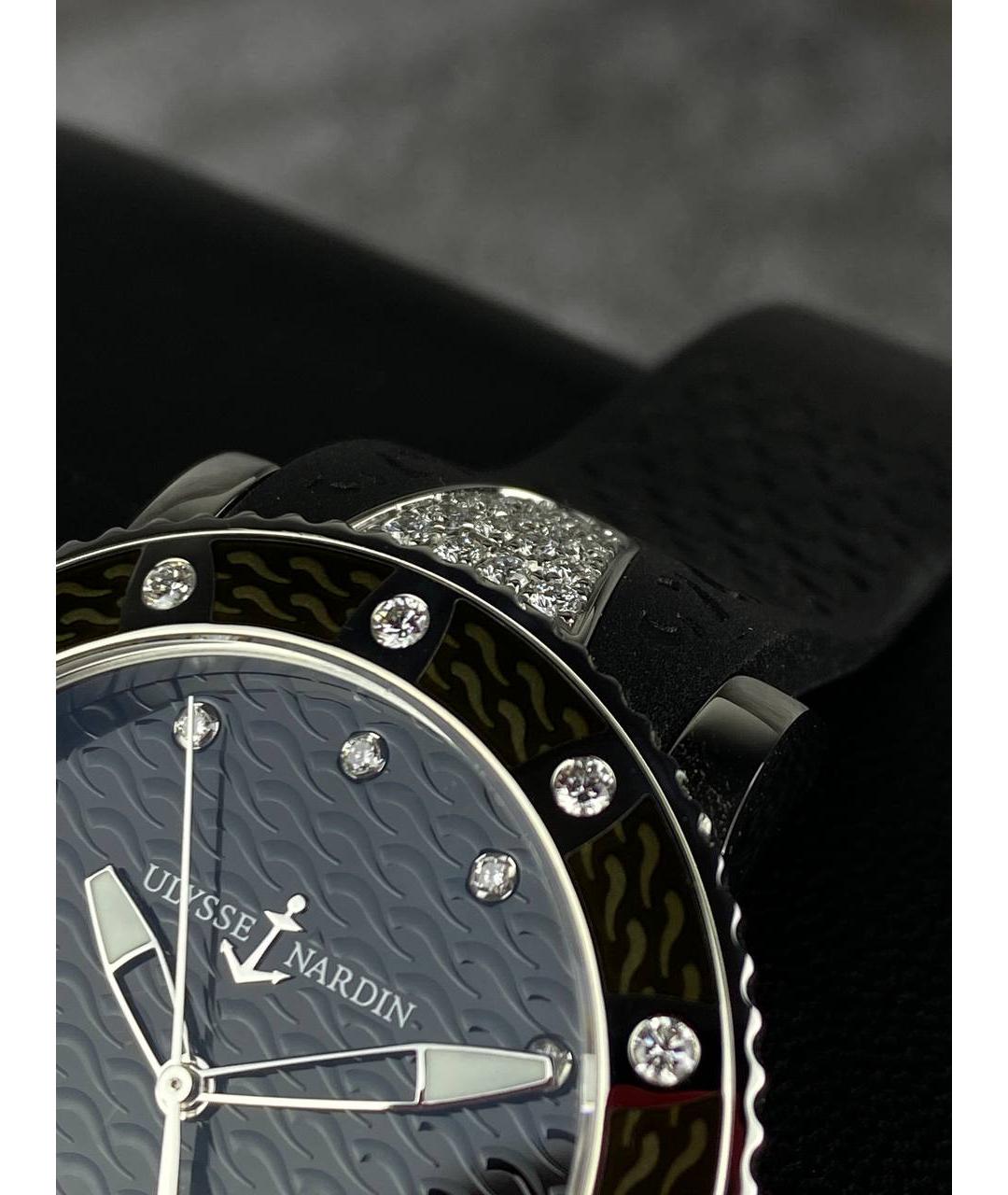 Ulysse Nardin Черные металлические часы, фото 4