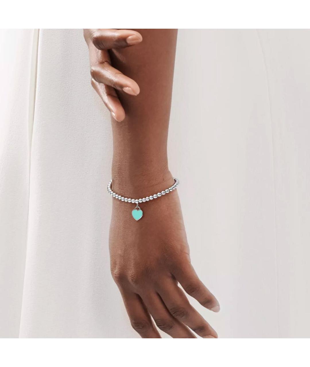 TIFFANY&CO Бирюзовый серебряный браслет, фото 2