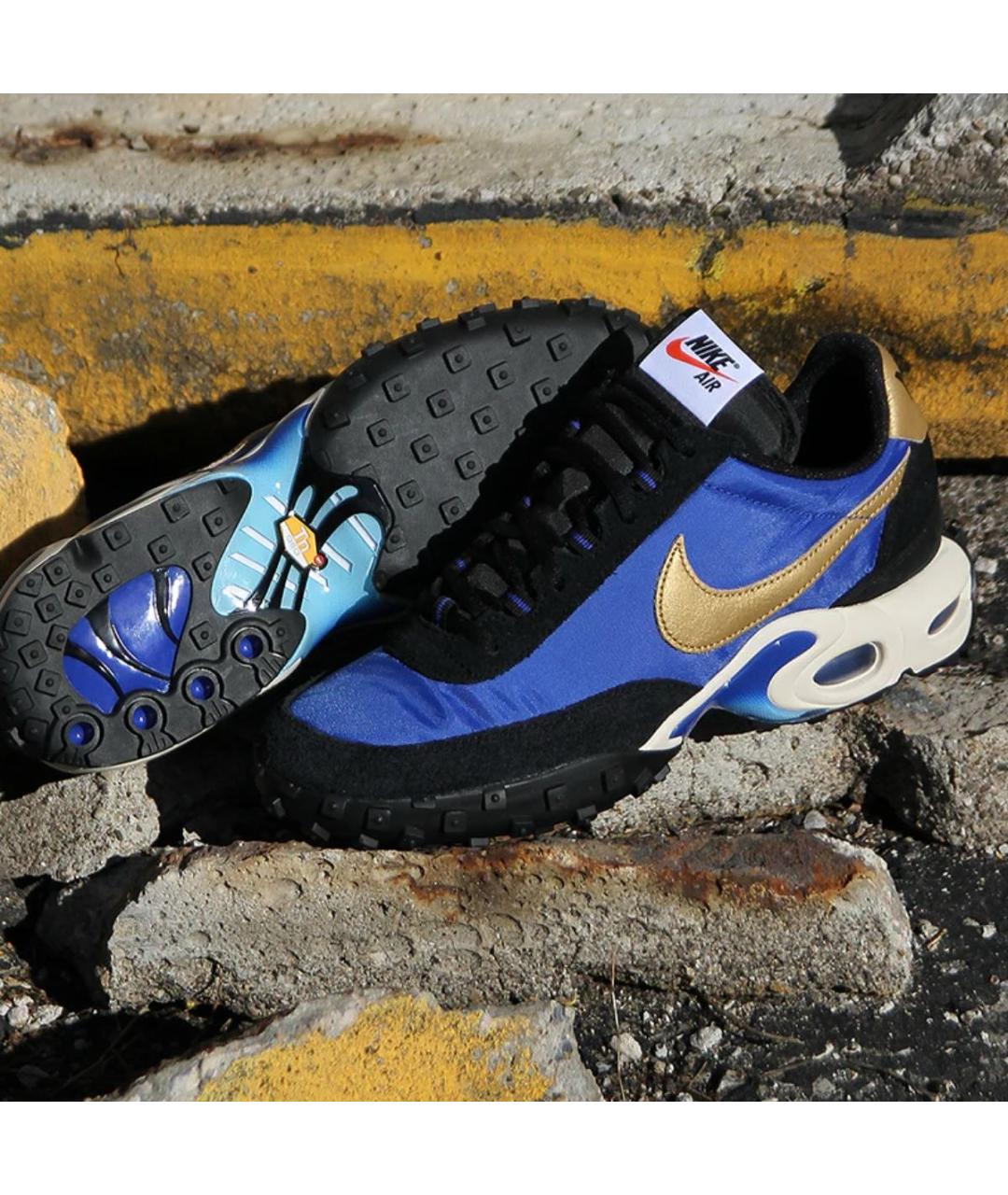 NIKE Синие текстильные низкие кроссовки / кеды, фото 8