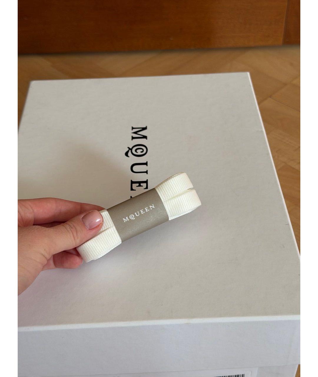 ALEXANDER MCQUEEN Белые кожаные кеды, фото 5