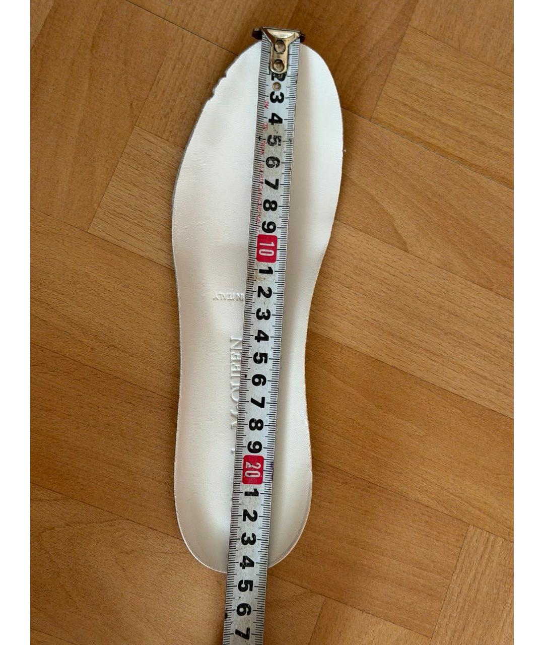 ALEXANDER MCQUEEN Белые кожаные кеды, фото 6