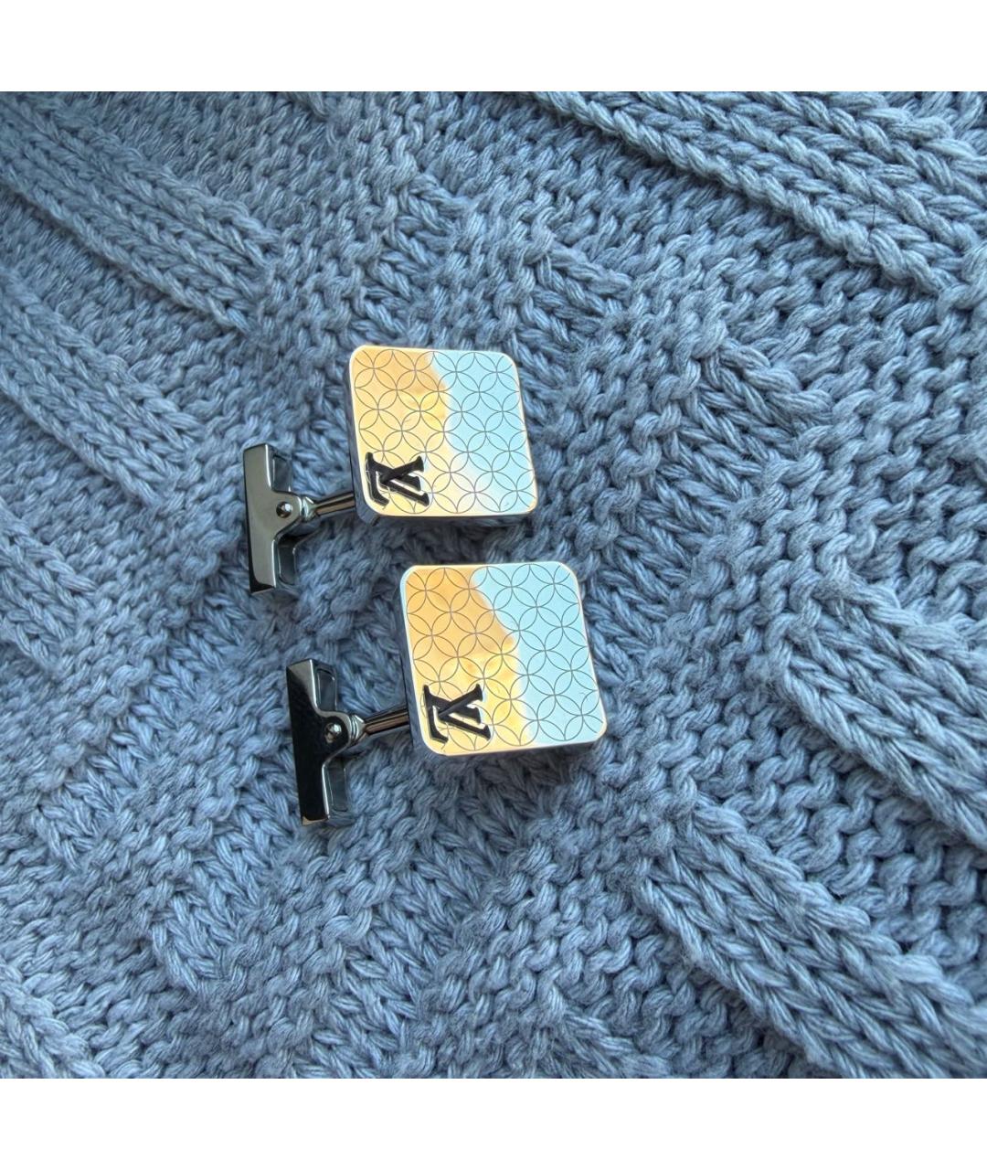 LOUIS VUITTON Серебряные запонки, фото 4