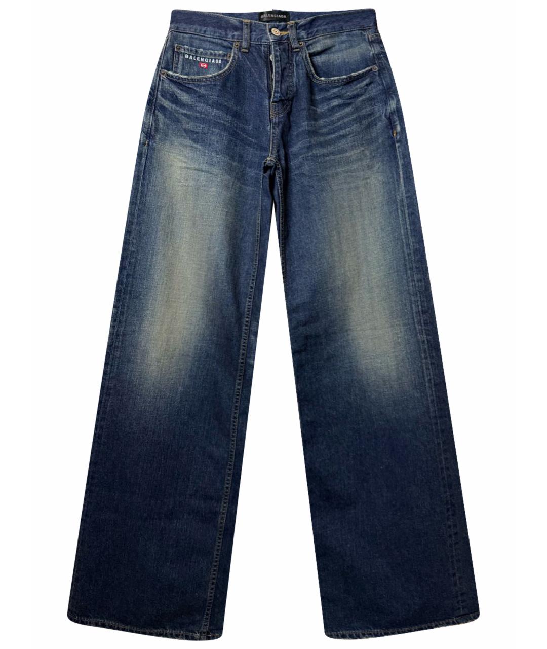 BALENCIAGA Темно-синие прямые джинсы, фото 1
