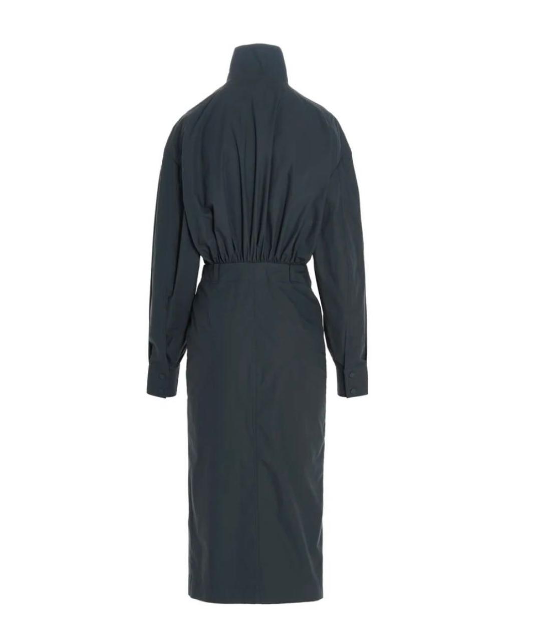 LOW CLASSIC Темно-синее хлопковое повседневное платье, фото 2
