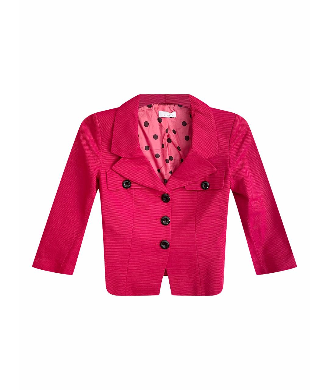 PINKO Фуксия хлопковый жакет/пиджак, фото 1