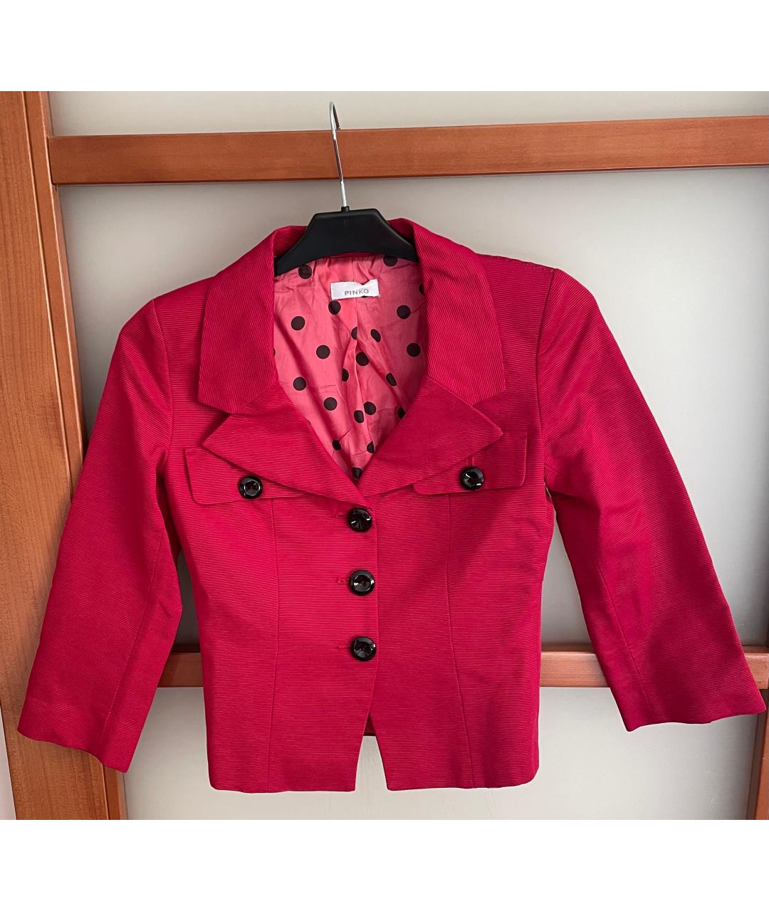 PINKO Фуксия хлопковый жакет/пиджак, фото 6