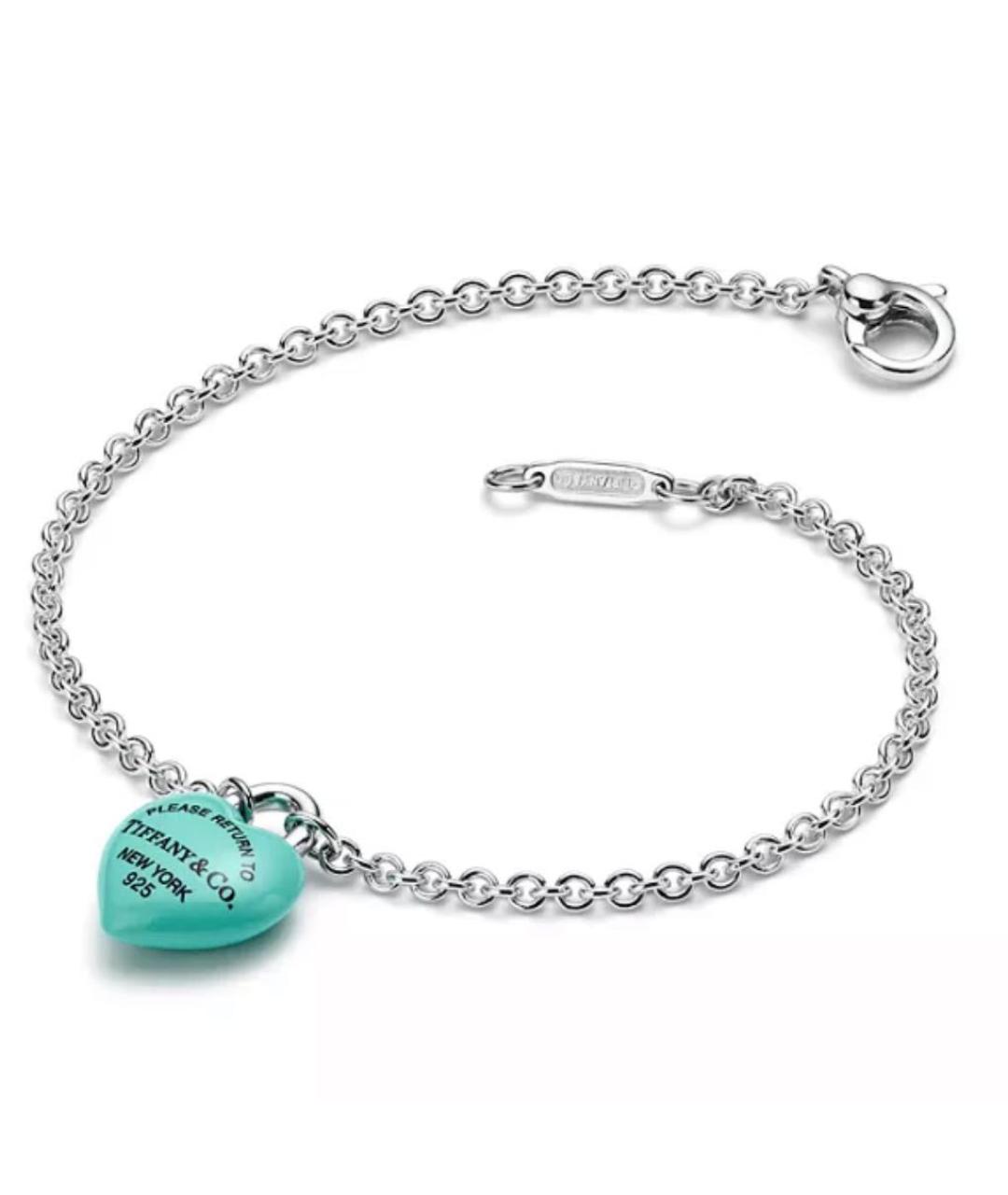TIFFANY&CO Бирюзовый серебряный браслет, фото 2