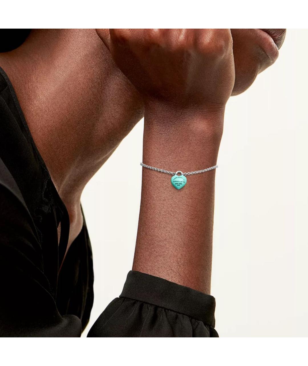 TIFFANY&CO Бирюзовый серебряный браслет, фото 3