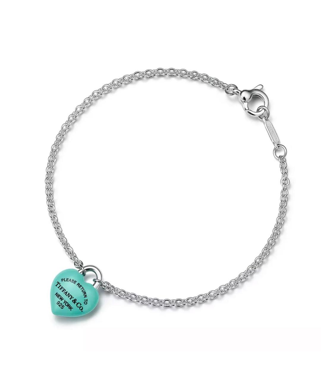 TIFFANY&CO Бирюзовый серебряный браслет, фото 4