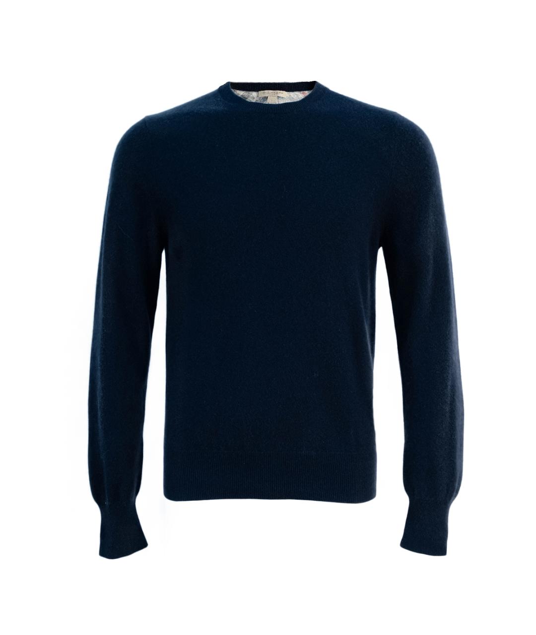 BURBERRY Темно-синий кашемировый джемпер / свитер, фото 6