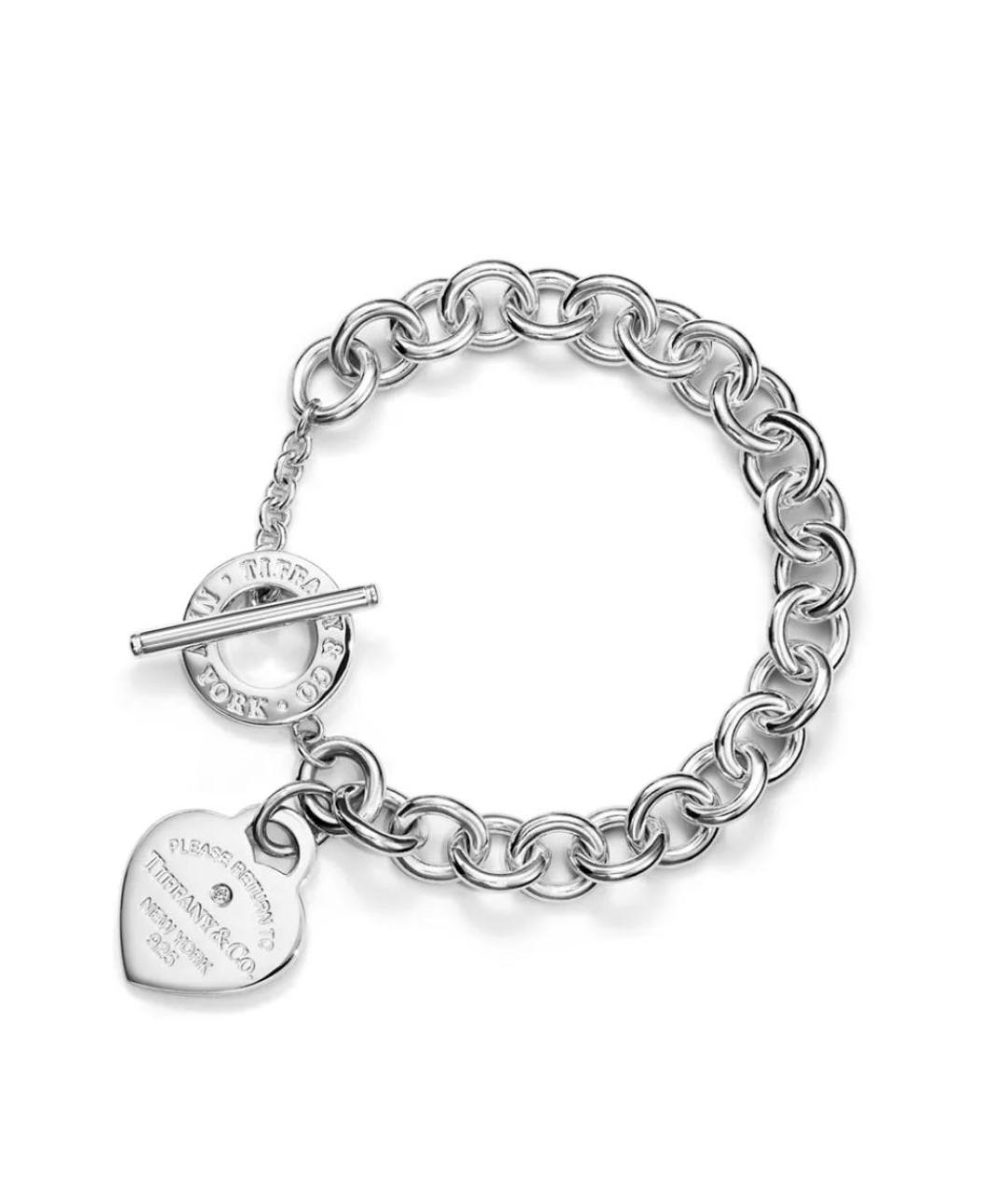 TIFFANY&CO Серебрянный серебряный браслет, фото 3