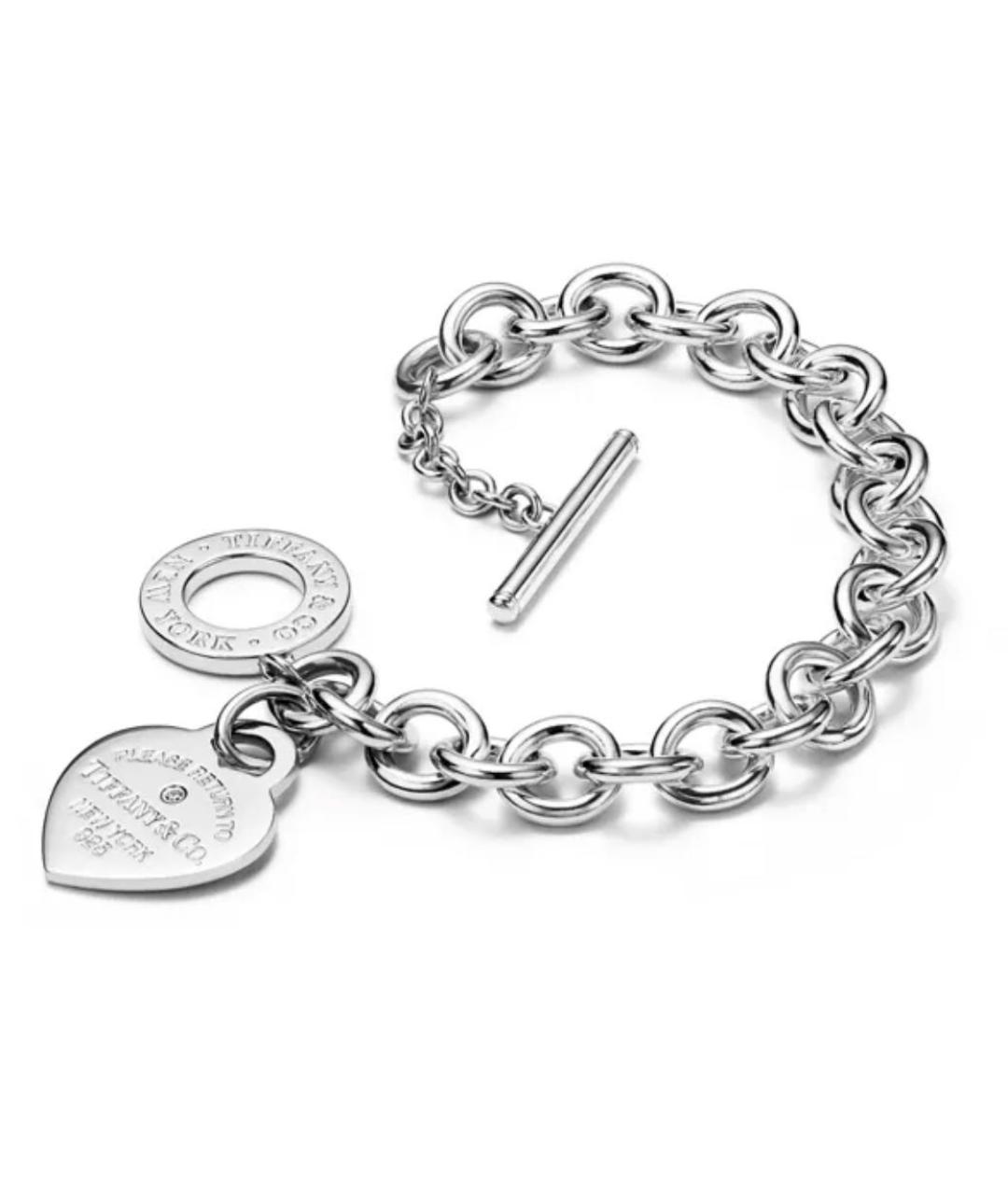 TIFFANY&CO Серебрянный серебряный браслет, фото 2