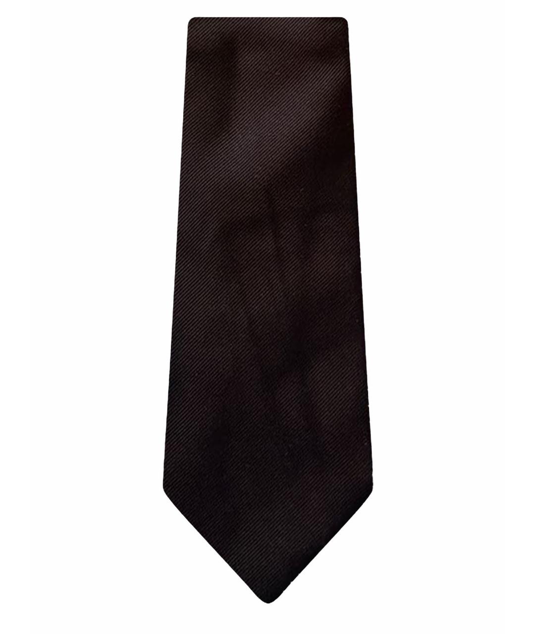 VALENTINO Черный шелковый галстук, фото 1