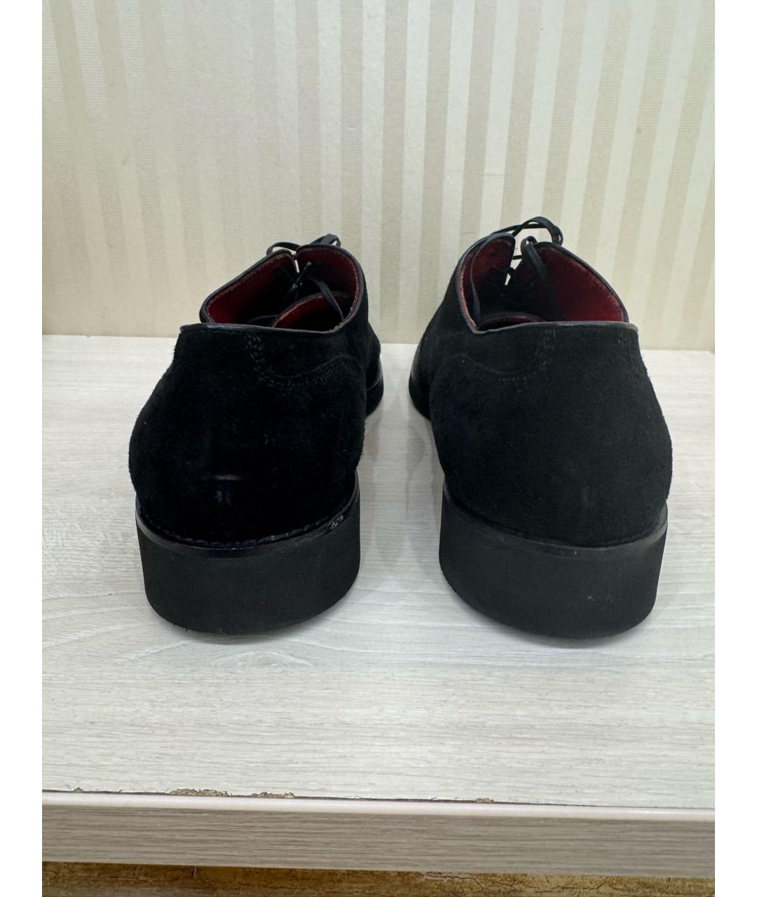 STEFANO RICCI Черные замшевые туфли, фото 4