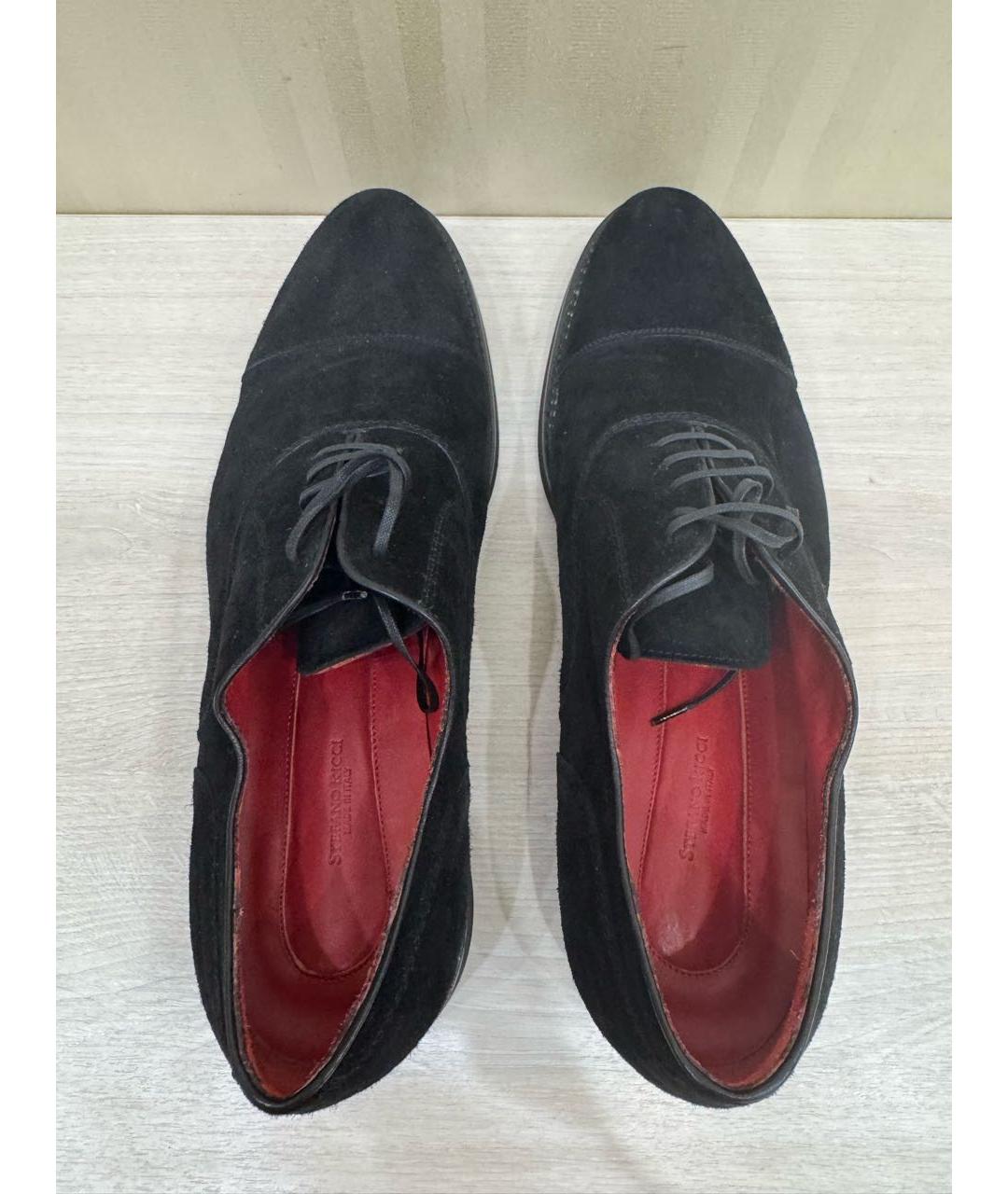 STEFANO RICCI Черные замшевые туфли, фото 3