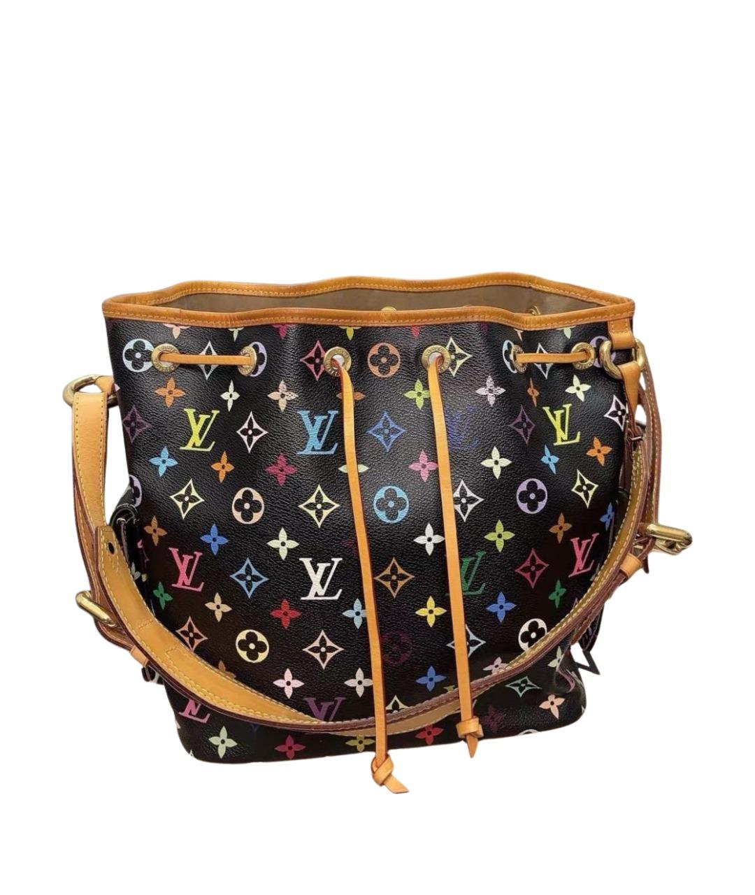LOUIS VUITTON Черная кожаная сумка тоут, фото 1
