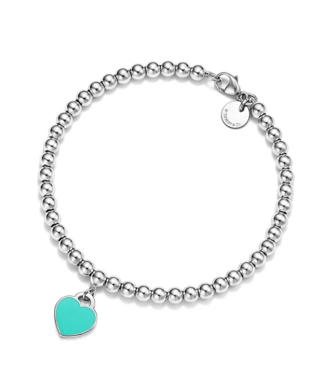 TIFFANY&CO Бирюзовый серебряный браслет, фото 4