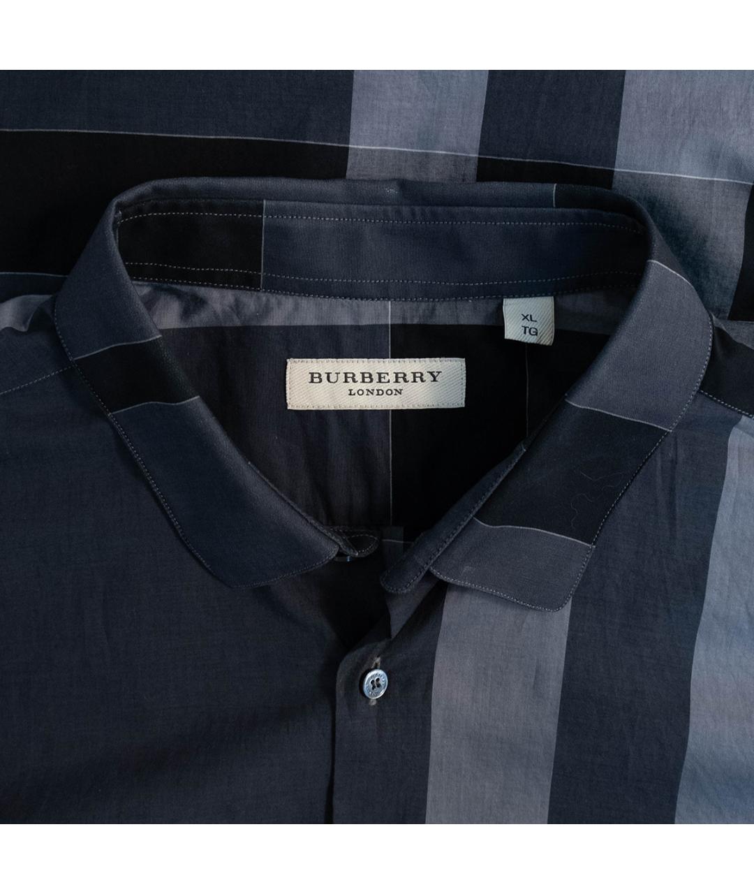 BURBERRY Серая хлопковая кэжуал рубашка, фото 3