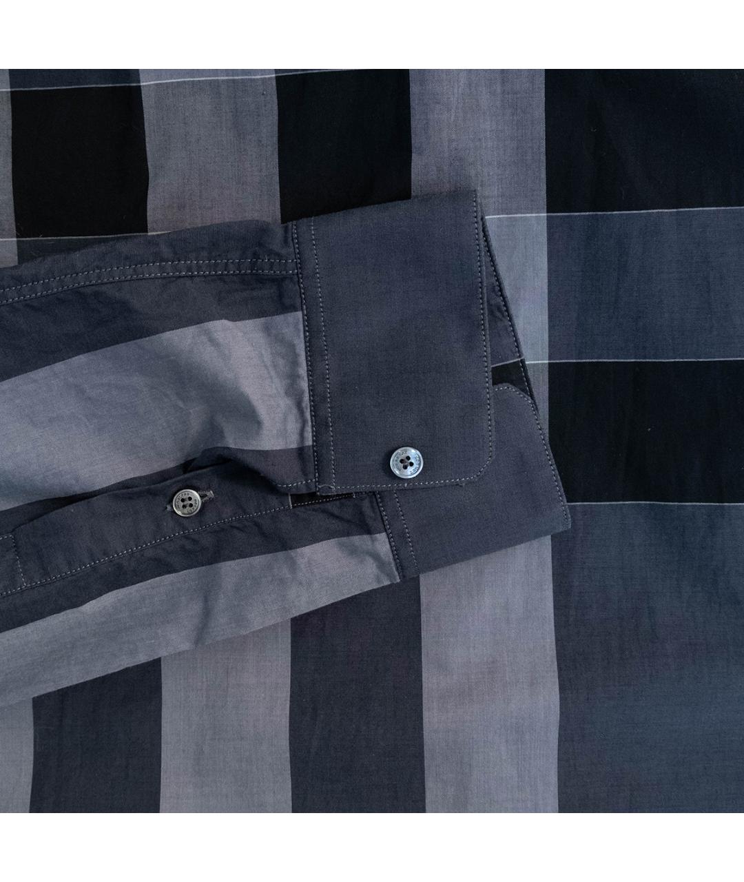 BURBERRY Серая хлопковая кэжуал рубашка, фото 5