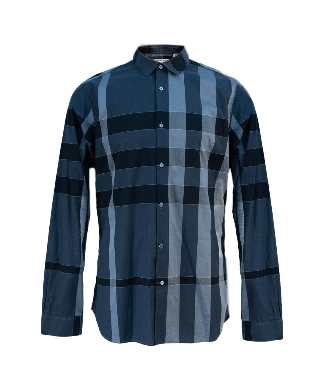 BURBERRY Серая хлопковая кэжуал рубашка, фото 7