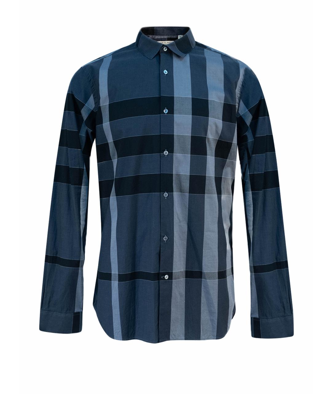 BURBERRY Серая хлопковая кэжуал рубашка, фото 1