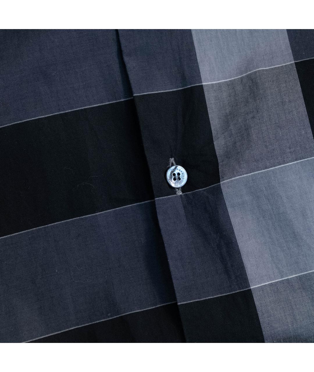 BURBERRY Серая хлопковая кэжуал рубашка, фото 4