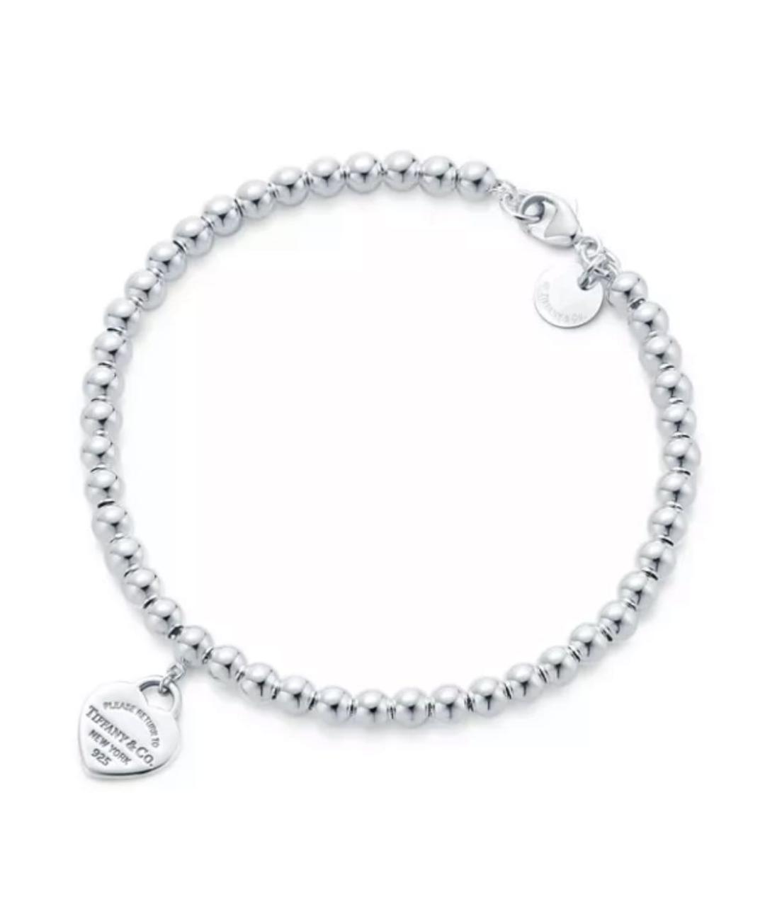 TIFFANY&CO Розовый серебряный браслет, фото 3